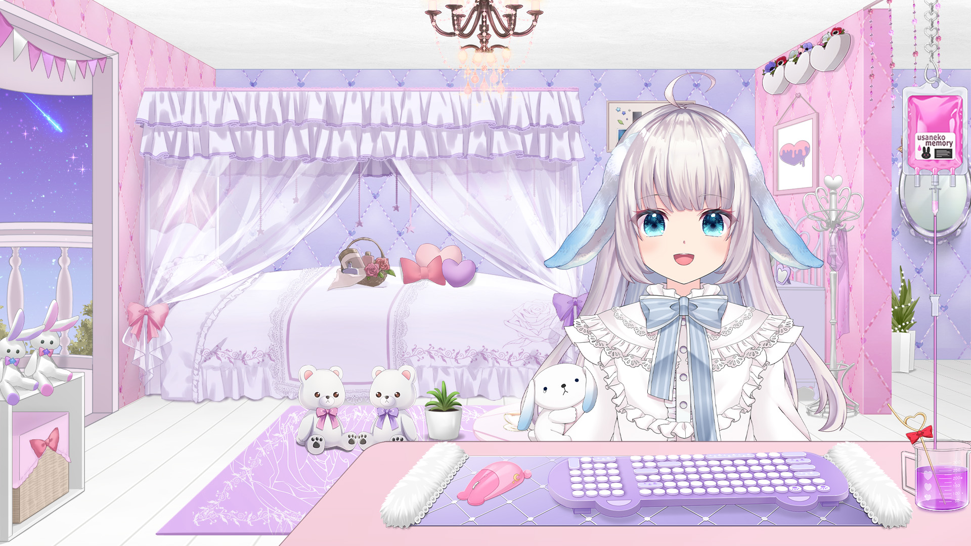 背景ボード PRINCESS ROOM〜PASTEL PINK 差し掛かる